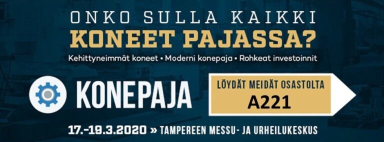 Konepaja-messut 17.-19.3.2020